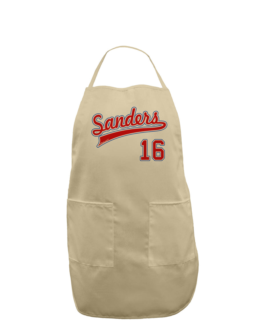 Sanders Jersey 16 Adult Apron-Bib Apron-TooLoud-White-One-Size-Davson Sales