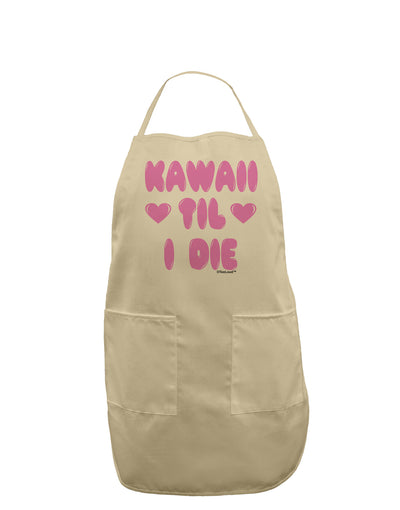 Kawaii Til I Die - Design - Magenta Adult Apron by TooLoud-Bib Apron-TooLoud-Stone-One-Size-Davson Sales