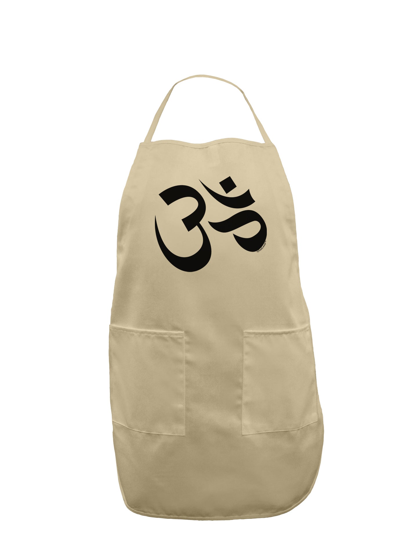 Om Symbol Adult Apron-Bib Apron-TooLoud-Stone-One-Size-Davson Sales