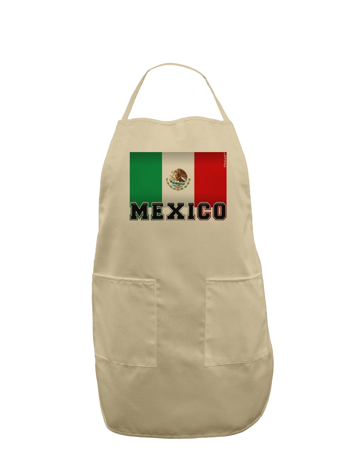 Mexico Flag Adult Apron-Bib Apron-TooLoud-Stone-One-Size-Davson Sales