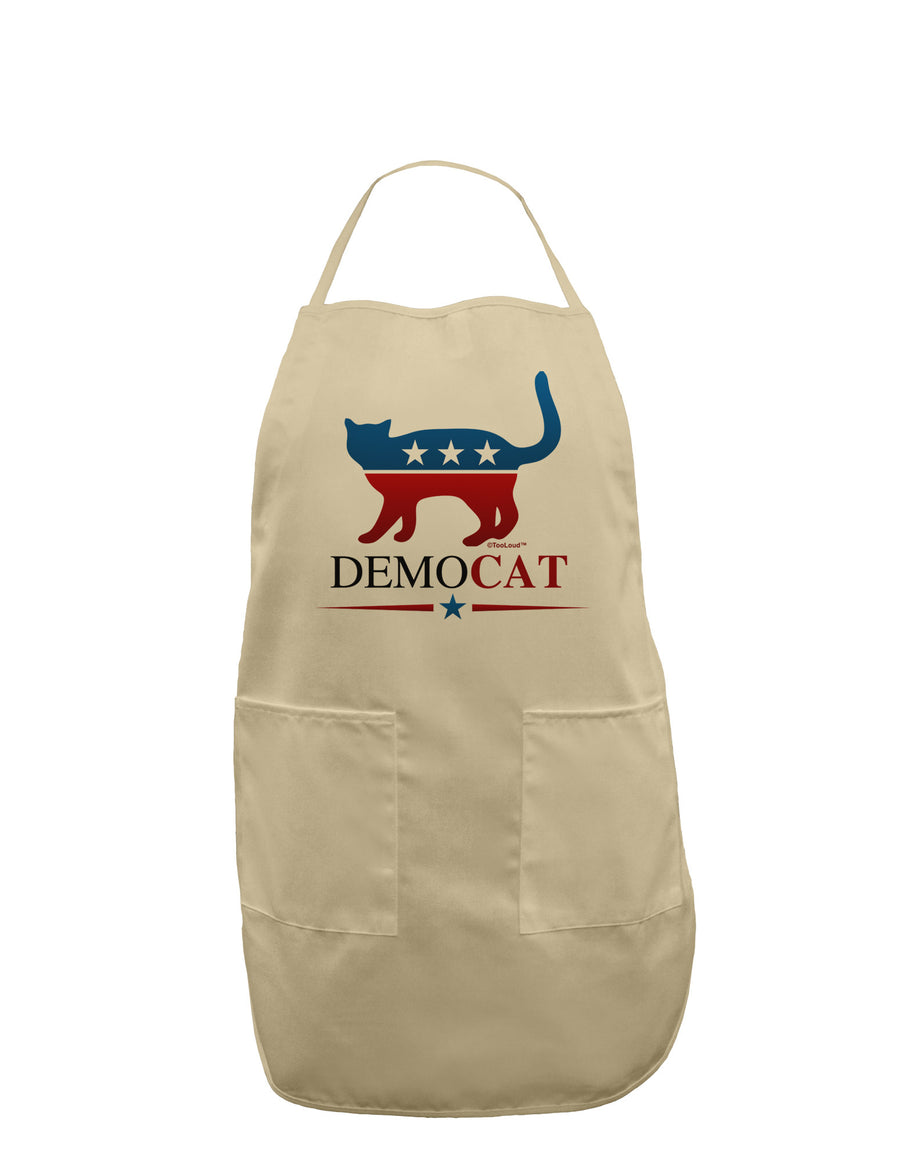 DemoCAT Adult Apron-Bib Apron-TooLoud-White-One-Size-Davson Sales