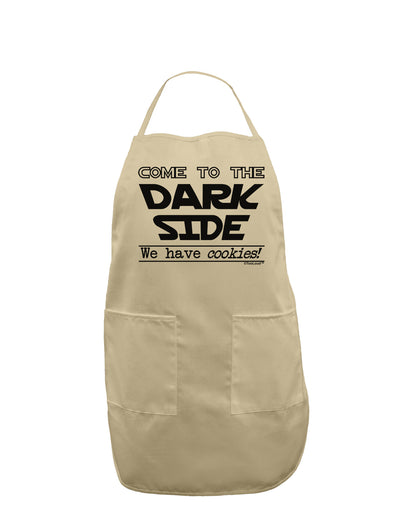 Come To The Dark Side - Cookies Adult Apron by-Bib Apron-TooLoud-Stone-One-Size-Davson Sales