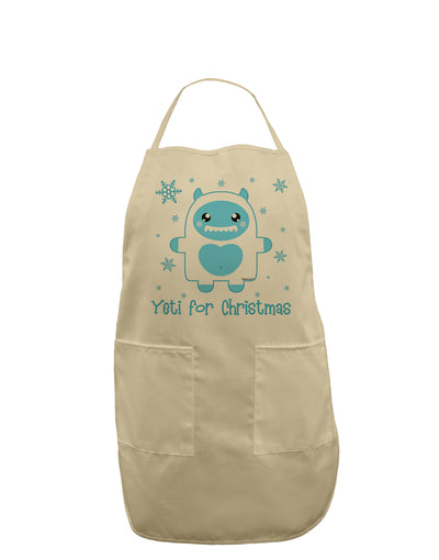 Yeti (Ready) for Christmas - Abominable Snowman Adult Apron-Bib Apron-TooLoud-Stone-One-Size-Davson Sales