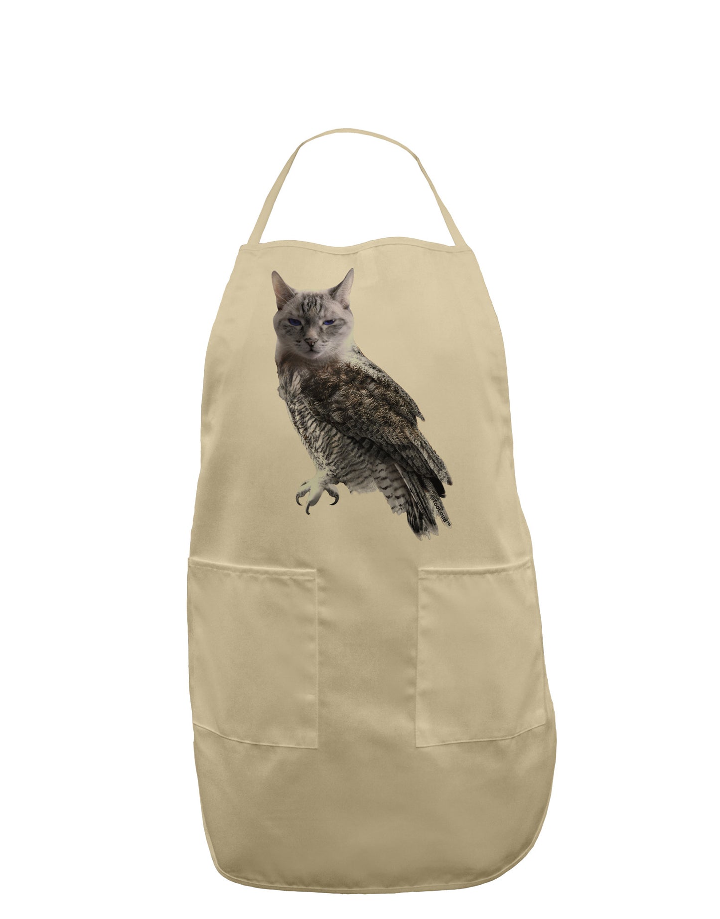 Lucky Cat Owl Adult Apron-Bib Apron-TooLoud-Stone-One-Size-Davson Sales