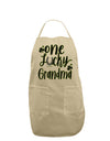 One Lucky Grandma Shamrock Adult Apron-Bib Apron-TooLoud-Stone-One-Size-Davson Sales