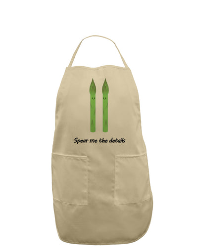 Asparagus - Spear Me the Details Adult Apron-Bib Apron-TooLoud-Stone-One-Size-Davson Sales