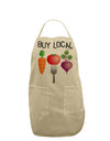 Buy Local - Vegetables Design Adult Apron-Bib Apron-TooLoud-Stone-One-Size-Davson Sales