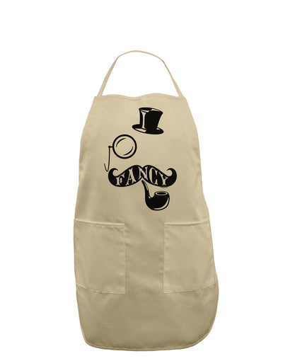 Fancy Tophat Mustache Pipe and Monocle Adult Apron-Bib Apron-TooLoud-Stone-One-Size-Davson Sales