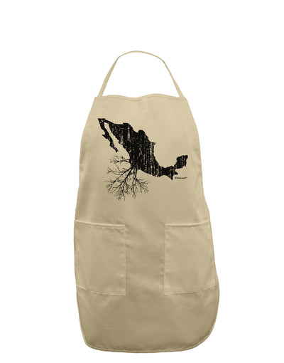 Mexican Roots Design - Distressed Adult Apron by TooLoud-Bib Apron-TooLoud-Stone-One-Size-Davson Sales