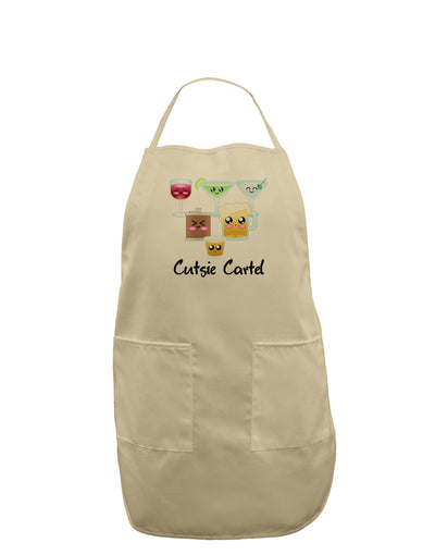 Cutsie Cartel Text Adult Apron-Bib Apron-TooLoud-Stone-One-Size-Davson Sales