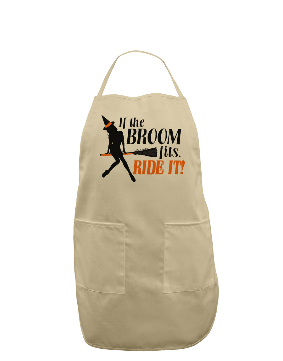 Ride It Orange Adult Apron-Bib Apron-TooLoud-White-One-Size-Davson Sales