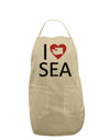 I Heart Seattle Adult Apron-Bib Apron-TooLoud-Stone-One-Size-Davson Sales