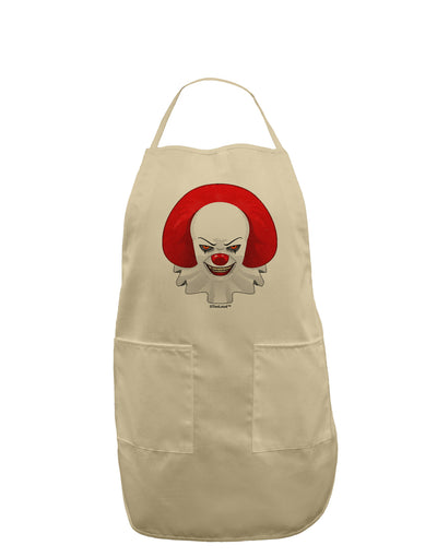 Scary Clown Watercolor Adult Apron-Bib Apron-TooLoud-Stone-One-Size-Davson Sales