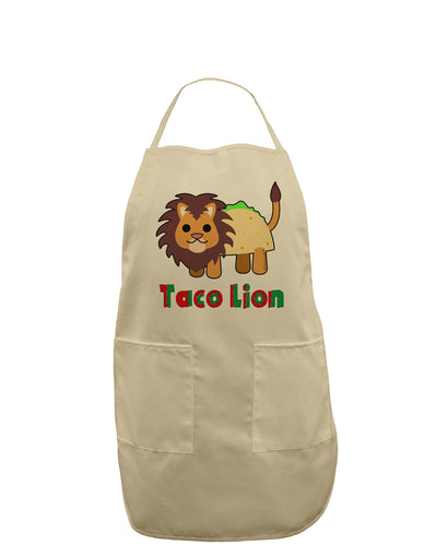 Cute Taco Lion Text Adult Apron-Bib Apron-TooLoud-Stone-One-Size-Davson Sales