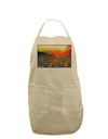 Colorado Sunset Watercolor Adult Apron-Bib Apron-TooLoud-Stone-One-Size-Davson Sales