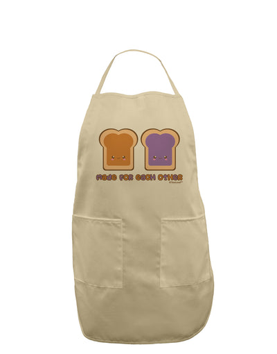 Cute PB and J Design - Made for Each Other Adult Apron by TooLoud-Bib Apron-TooLoud-Stone-One-Size-Davson Sales