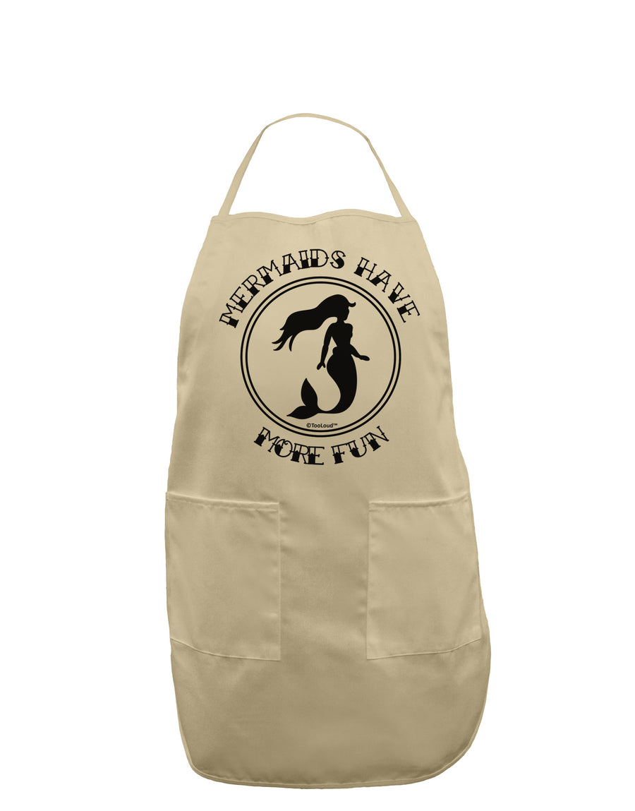 Mermaids Have More Fun Adult Apron-Bib Apron-TooLoud-White-One-Size-Davson Sales