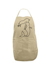 Mermaid Outline Adult Apron-Bib Apron-TooLoud-Stone-One-Size-Davson Sales