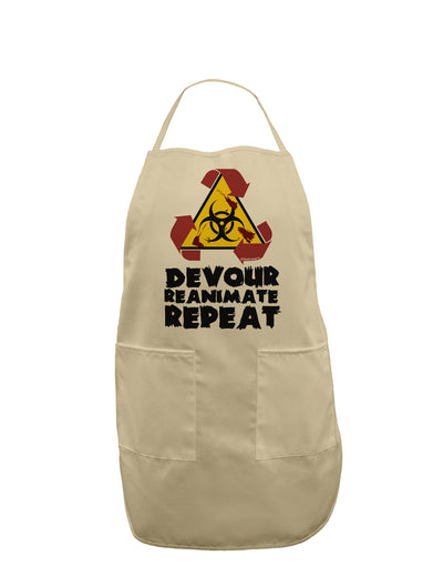 Devour Reanimate Repeat Adult Apron by TooLoud-Bib Apron-TooLoud-Stone-One-Size-Davson Sales