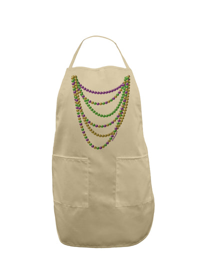 Mardi Gras Beads Necklaces Adult Apron-Bib Apron-TooLoud-Stone-One-Size-Davson Sales