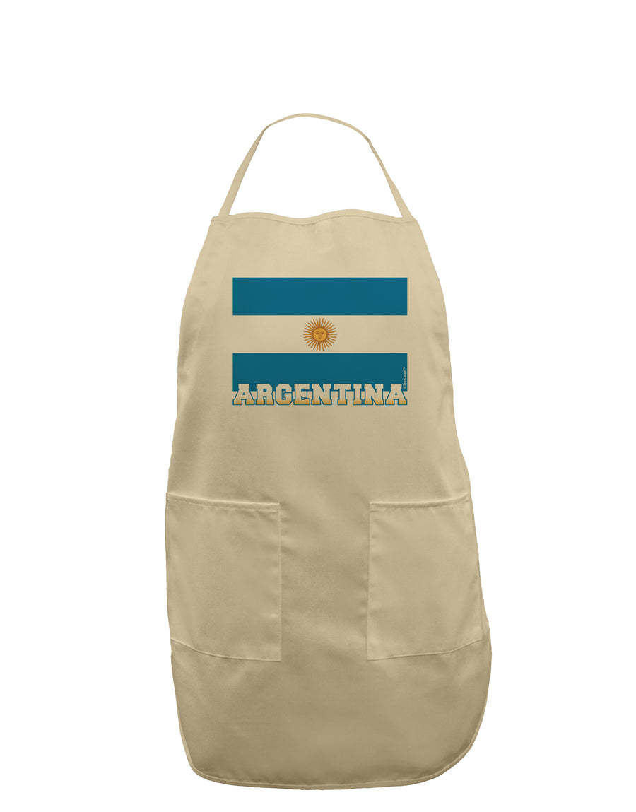 Argentina Flag Adult Apron-Bib Apron-TooLoud-White-One-Size-Davson Sales