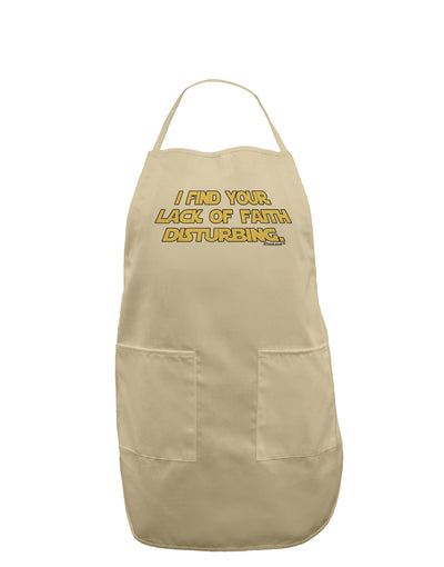 Lack of Faith Adult Apron-Bib Apron-TooLoud-Stone-One-Size-Davson Sales