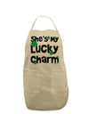 She's My Lucky Charm - Matching Couples Design Adult Apron by TooLoud-Bib Apron-TooLoud-Stone-One-Size-Davson Sales