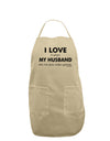 I Love My Husband Videogames Adult Apron-Bib Apron-TooLoud-Stone-One-Size-Davson Sales