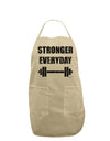 Stronger Everyday Gym Workout Adult Apron-Bib Apron-TooLoud-Stone-One-Size-Davson Sales