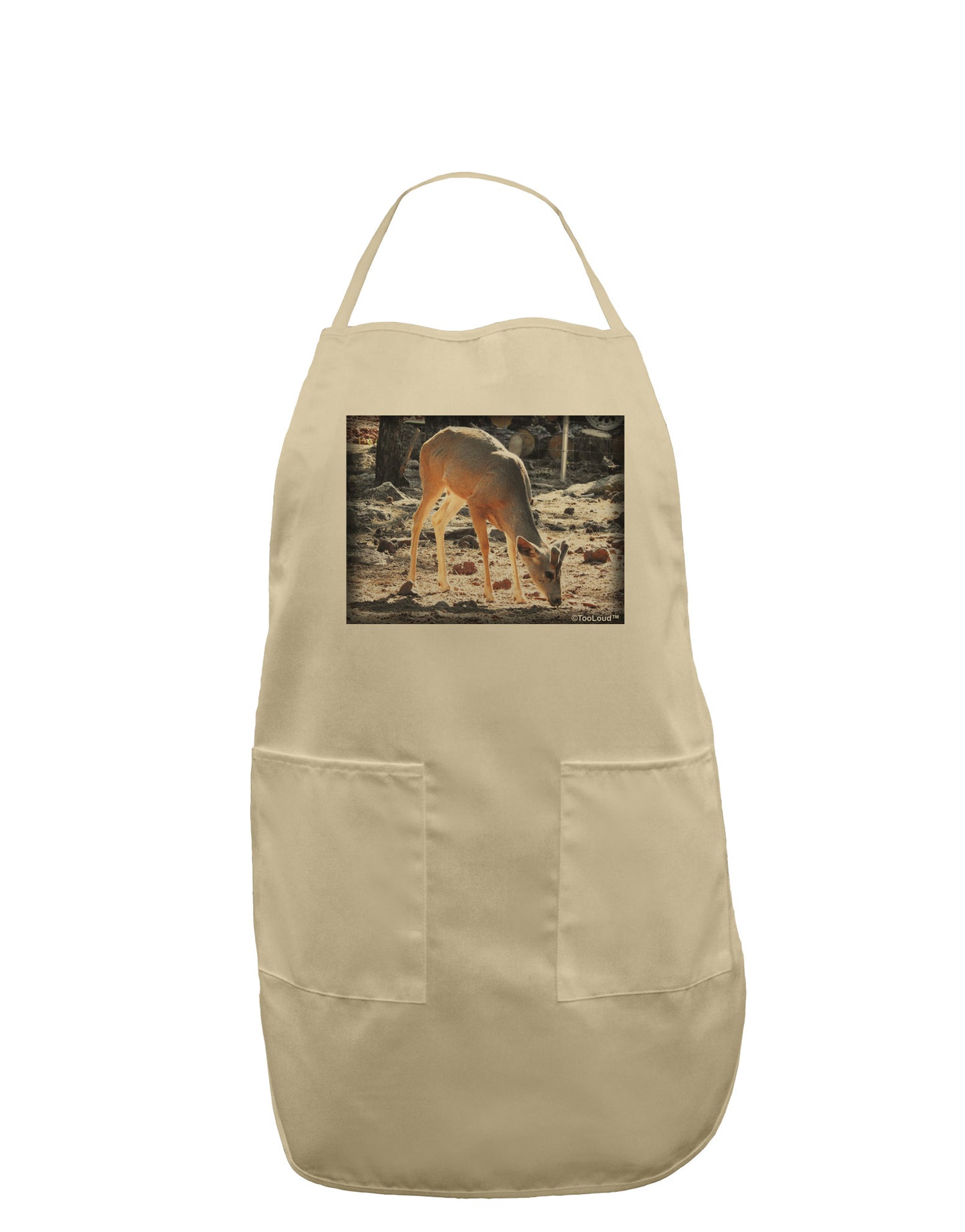 Little Buck Adult Apron-Bib Apron-TooLoud-Stone-One-Size-Davson Sales