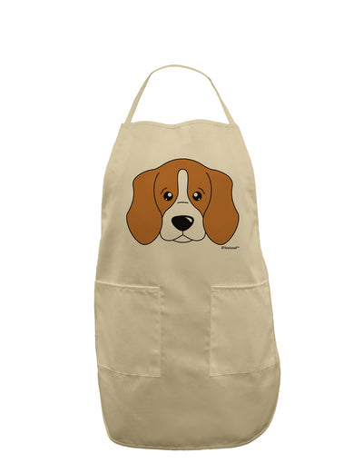 Cute Beagle Dog Adult Apron by TooLoud-Bib Apron-TooLoud-Stone-One-Size-Davson Sales