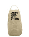 Drinks Well With Others Adult Apron by TooLoud-Bib Apron-TooLoud-Stone-One-Size-Davson Sales