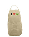 I Heart Marijuana Leaf Adult Apron-Bib Apron-TooLoud-Stone-One-Size-Davson Sales