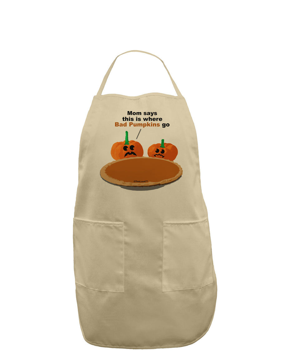 Where Bad Pumpkins Go Adult Apron-Bib Apron-TooLoud-White-One-Size-Davson Sales