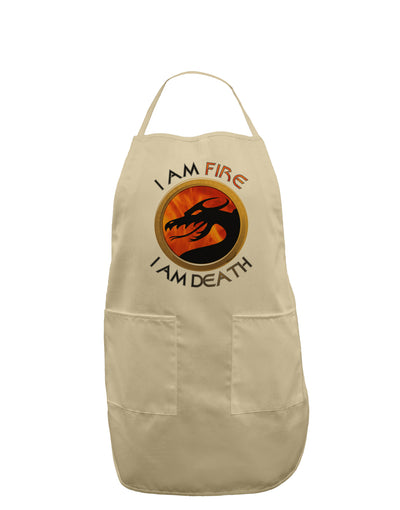 I Am Fire I Am Death Adult Apron by TooLoud-Bib Apron-TooLoud-Stone-One-Size-Davson Sales