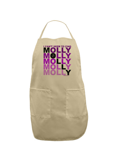 Find Molly Purple Adult Apron-Bib Apron-TooLoud-Stone-One-Size-Davson Sales