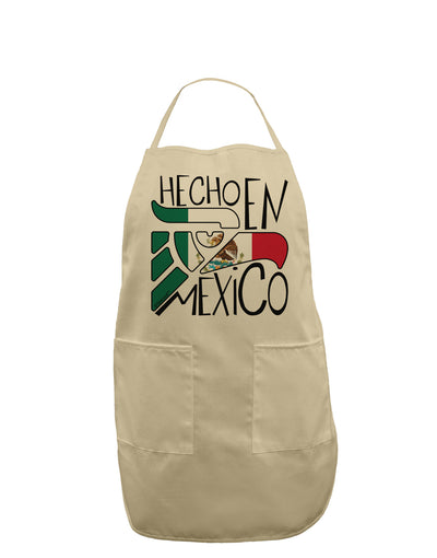 Hecho en Mexico Design - Mexican Flag Adult Apron by TooLoud-Bib Apron-TooLoud-Stone-One-Size-Davson Sales