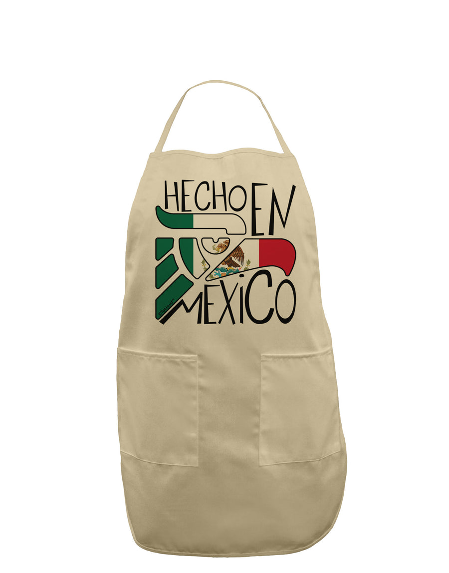 Hecho en Mexico Design - Mexican Flag Adult Apron by TooLoud-Bib Apron-TooLoud-White-One-Size-Davson Sales