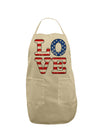 American Love Design - Distressed Adult Apron by TooLoud-Bib Apron-TooLoud-Stone-One-Size-Davson Sales