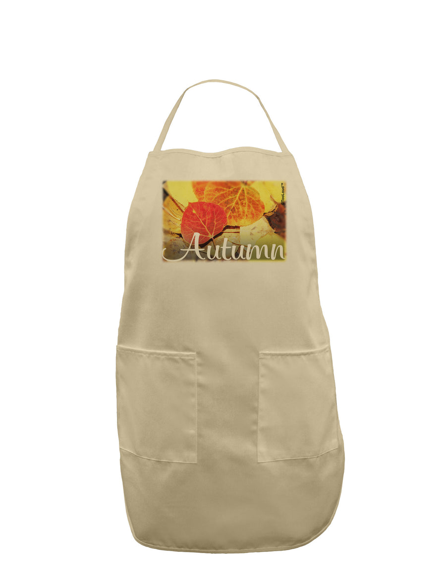 Colorado - Autumn Text Adult Apron-Bib Apron-TooLoud-White-One-Size-Davson Sales