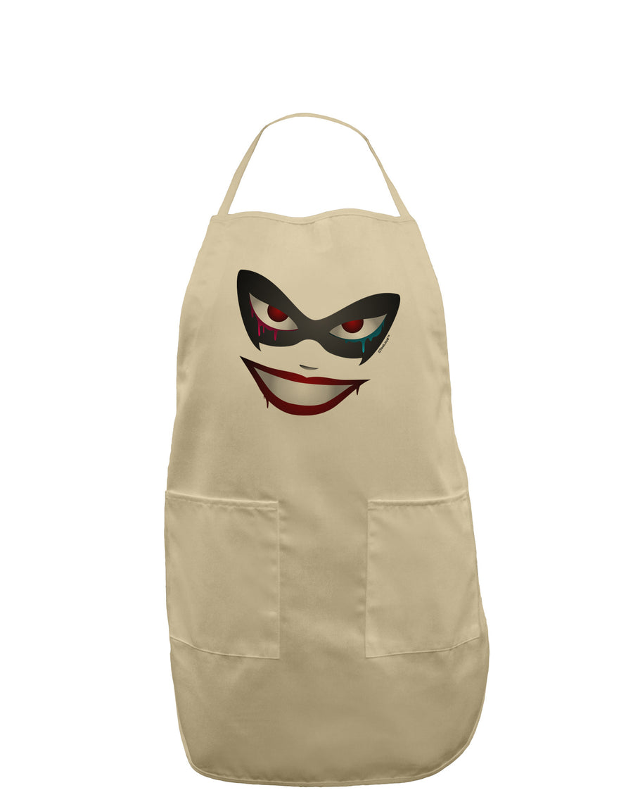 Lil Monster Mask Adult Apron-Bib Apron-TooLoud-White-One-Size-Davson Sales