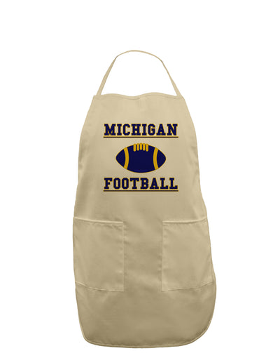 Michigan Football Adult Apron by TooLoud-Bib Apron-TooLoud-Stone-One-Size-Davson Sales