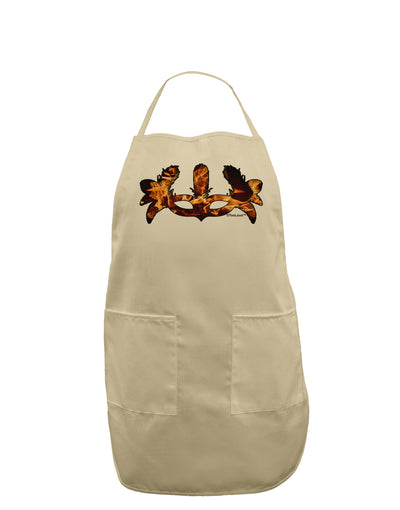 Fire Masquerade Mask Adult Apron by TooLoud-Bib Apron-TooLoud-Stone-One-Size-Davson Sales