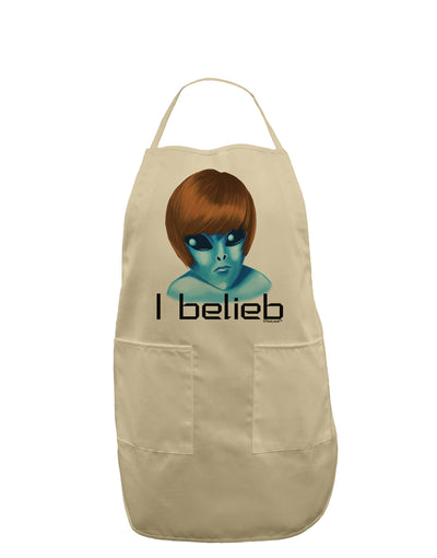 Extraterrestial - I Belieb Adult Apron by TooLoud-Bib Apron-TooLoud-Stone-One-Size-Davson Sales