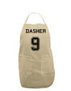 Reindeer Jersey - Dasher 9 Adult Apron-Bib Apron-TooLoud-Stone-One-Size-Davson Sales