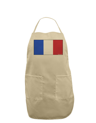 French Flag - France Adult Apron by TooLoud-Bib Apron-TooLoud-Stone-One-Size-Davson Sales