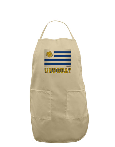 Uruguay Flag Adult Apron-Bib Apron-TooLoud-Stone-One-Size-Davson Sales