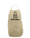 It's Caturday Cute Cat Design Adult Apron by TooLoud-Bib Apron-TooLoud-Stone-One-Size-Davson Sales