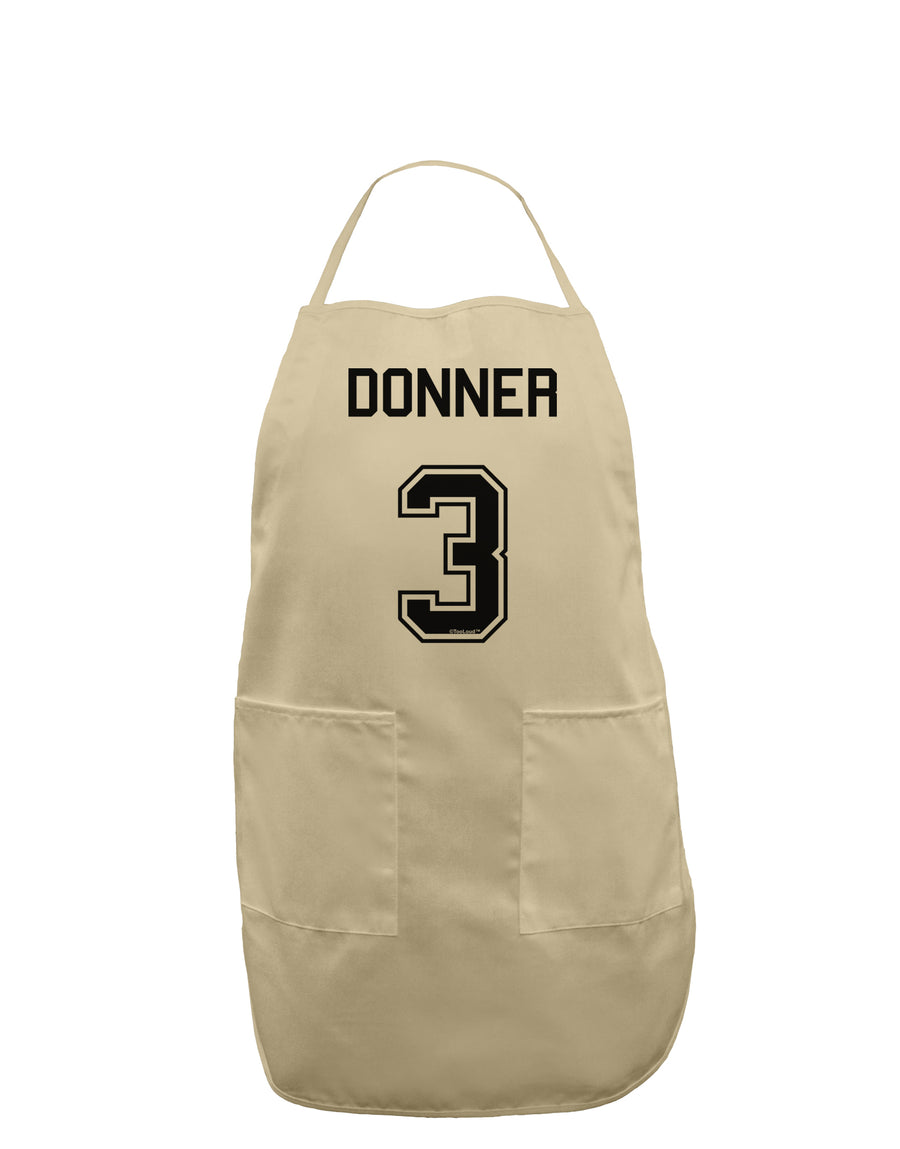 Reindeer Jersey - Donner 3 Adult Apron-Bib Apron-TooLoud-White-One-Size-Davson Sales