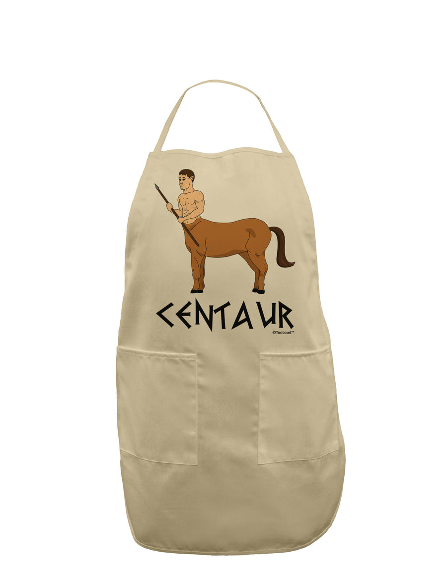 Greek Mythology Centaur Design - Color - Text Adult Apron by TooLoud-Bib Apron-TooLoud-White-One-Size-Davson Sales